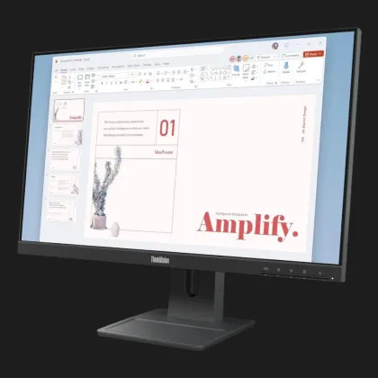 Монитор Lenovo 23.8" ThinkVision E24-40 IPS 100Hz 64BAMAT1UA (Raven Black) (UA)