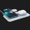 Безпровідна зарядка WiWU Wi-W020 Foldable 3 in 1 Wireless Charger (White)