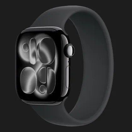 Apple Watch Series 11 GPS, 42mm Jet Black Aluminium Case with Black Solo Loop Size 5 (MEW04+MY7U3) в Киеве