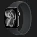 Apple Watch Series 11 GPS, 42mm Jet Black Aluminium Case with Black Solo Loop Size 8 (MEW04+MY7X3)