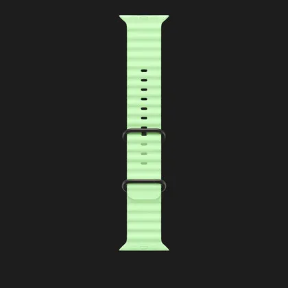 Ремінець Apple Ocean Band для Apple Watch 44/45/46/49 mm (Neon Green - Black Titanium) в Чернігові