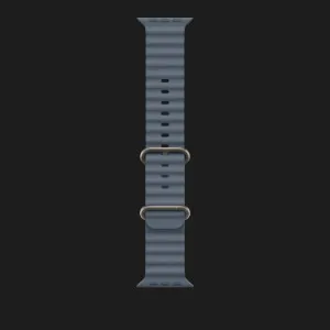 Ремінець Apple Ocean Band для Apple Watch 44/45/46/49 mm (Anchor Blue - Natural Titanium)