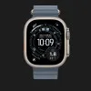 Ремінець Apple Ocean Band для Apple Watch 44/45/46/49 mm (Anchor Blue - Natural Titanium)