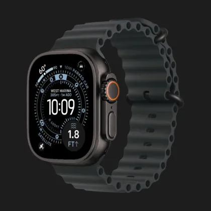 б/у Apple Watch Ultra 3 GPS + LTE, 49mm Black Titanium Case with Black Ocean Band (MF0J4) Кременчуке