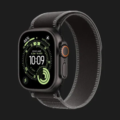 б/у Apple Watch Ultra 3 GPS + LTE, 49mm Black Titanium Case with Black/Charcoal Trail Loop - M/L (MF1H4) в Херсоне