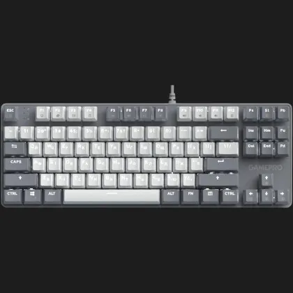 Клавиатура GamePro Genesis Metallic 87% Red switches (Gray) (UA) в Белой Церкви