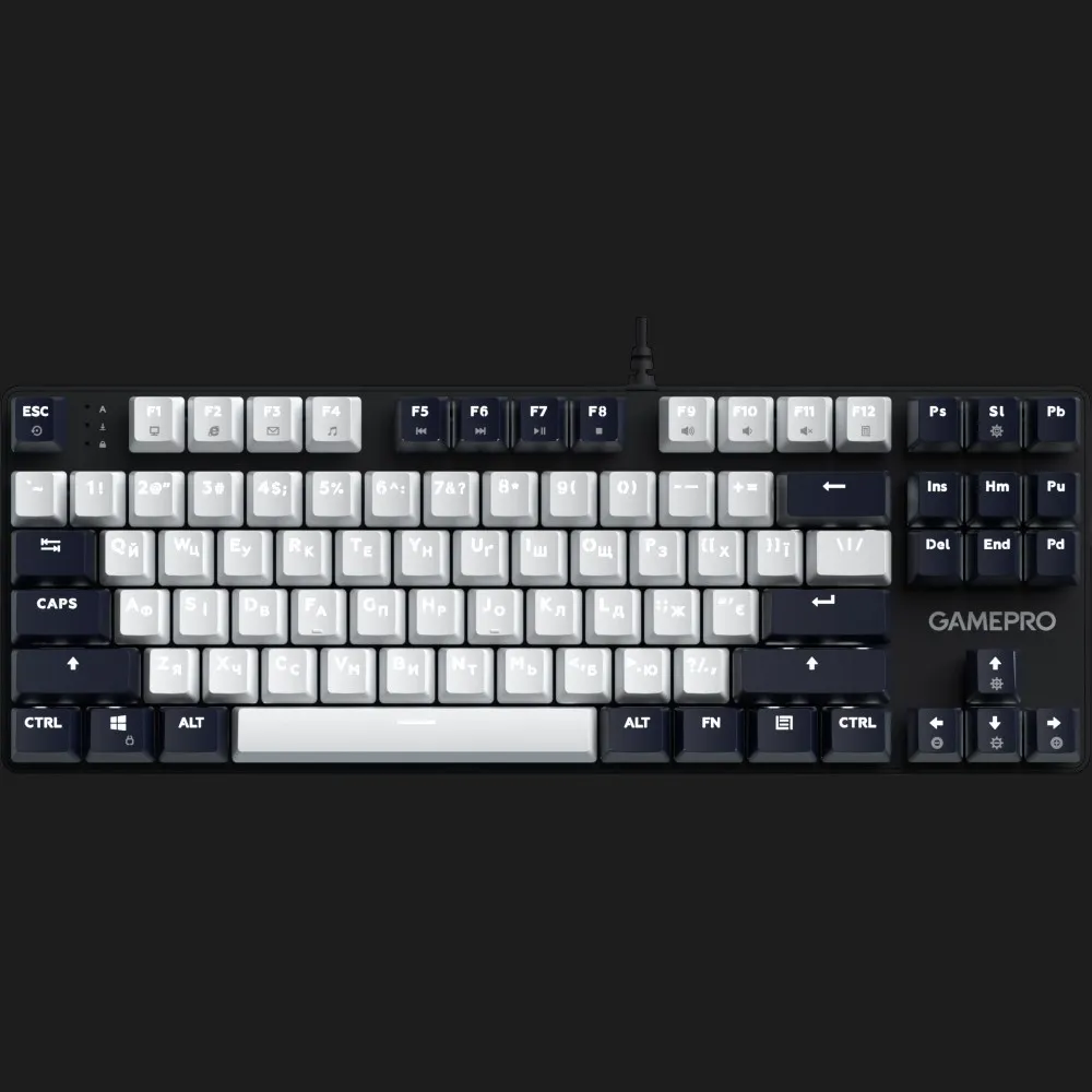 Клавіатура GamePro Genesis Metallic 87% Red switches (Black) (UA)