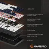 Клавиатура GamePro Genesis Metallic 87% Red switches (Black) (UA)
