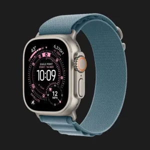 б/у Apple Watch Ultra 3 GPS + LTE, 49mm Natural Titanium Case with Light Blue Alpine Loop - Medium (MEWM4) (Хороший стан)