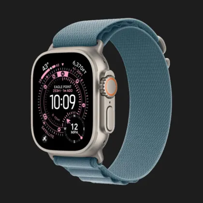 б/у Apple Watch Ultra 3 GPS + LTE, 49mm Natural Titanium Case with Light Blue Alpine Loop - Large (MEWP4) в Херсоне