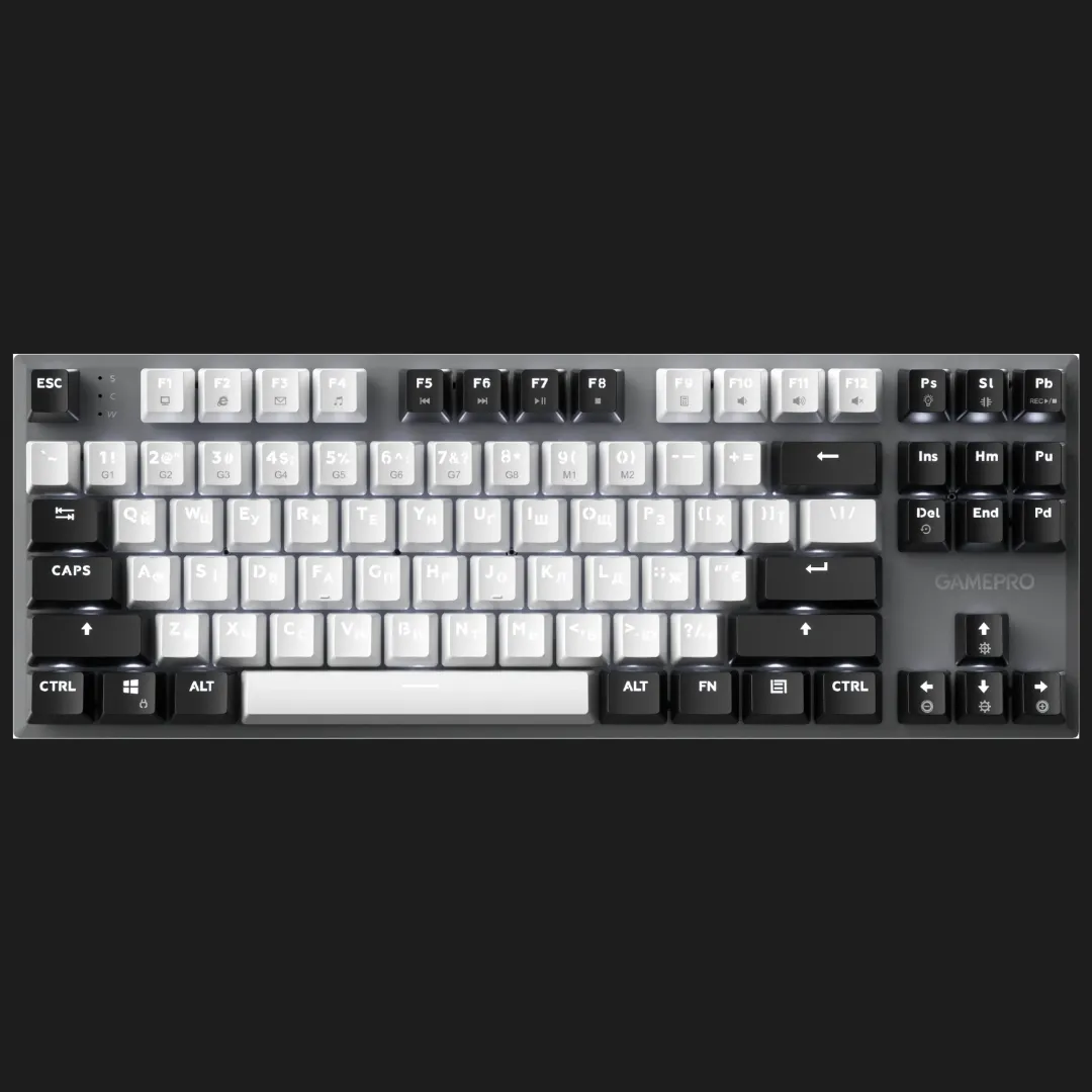 Клавіатура GamePro Genesis Joker 87% Red switches (Gray) (UA)