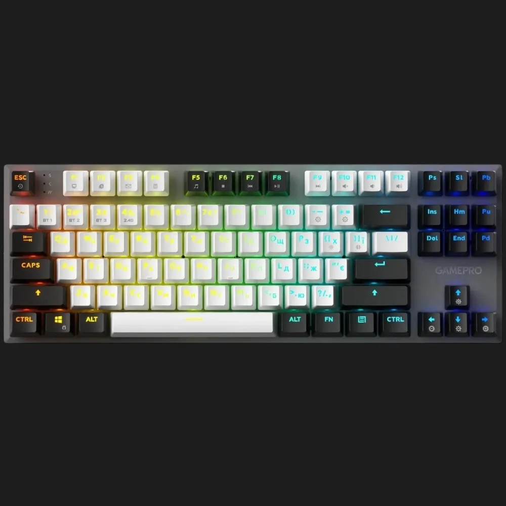 Клавіатура GamePro Genesis Joker Pro 87% Red switches (Gray) (UA)