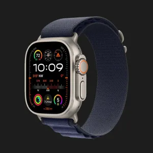 б/у Apple Watch Ultra 2 49mm GPS + LTE Titanium Case with Navy Alpine Loop Small (MYT33, MXMX3) (Хороший стан)
