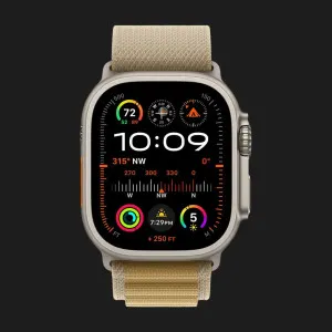 б/у Apple Watch Ultra 2 49mm GPS + LTE Titanium Case with Tan Alpine Loop Medium (MX4F3) (Хороший стан)