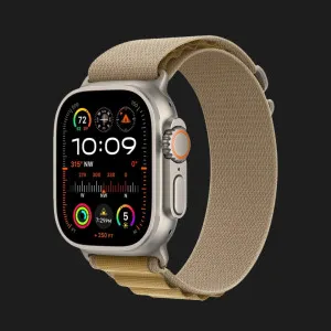 б/у Apple Watch Ultra 2 49mm GPS + LTE Titanium Case with Tan Alpine Loop Medium (MX4F3) (Хороший стан)