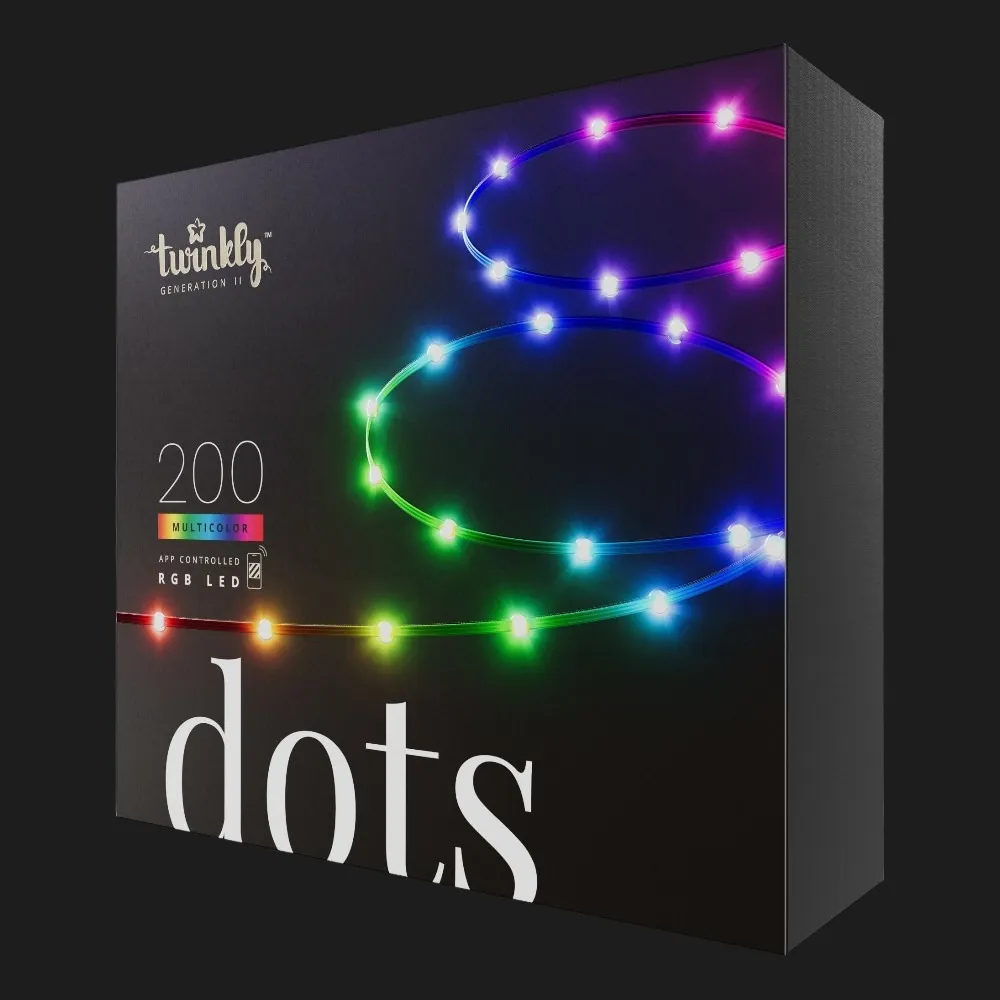 Гірлянда Smart LED Twinkly Dots Lights RGB 200 IP44 10м