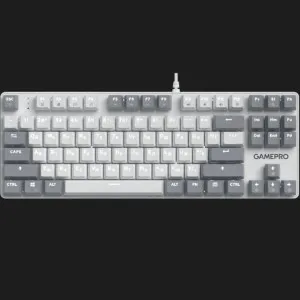 Клавіатура GamePro Genesis Metallic 87% Red switches (White) (UA) в Бродах