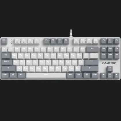 Клавиатура GamePro Genesis Metallic 87% Red switches (White) (UA) в Белой Церкви
