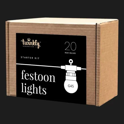 Гірлянда Smart LED Twinkly Festoon RGB 20 G45 IP44 10м в Білій Церкві