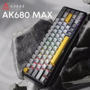 Клавіатура ігрова Ajazz (Black/Gray/Yellow) (AK680-M-BGY-AW) (UA) в Бродах
