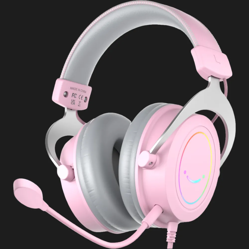 Ігрова гарнітура Fifine RGB H3P (Pink) (UA)