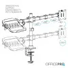 Настільне кріплення для монітора та ноутбука OfficePro MA113B (17-49