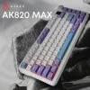 Клавиатура игровая Ajazz AK820 MAX Magnetic Switches (Purple) (AK820MAX-M-PWB) (UA)