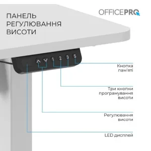 Комп'ютерний стіл OfficePro ODE1470W (White) в Бродах