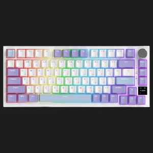 Клавіатура ігрова Ajazz AK820 PRO Gift Switch (White/Purple) (AK820PRO-G-PWB) (UA) в Бродах