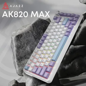 Клавиатура игровая Ajazz AK820 MAX Magnetic Switches (White/Purple) (AK820MAX-WM-PWB) (UA) в Александрии