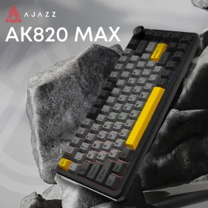 Клавіатура ігрова Ajazz AK820 MAX Magnetic Switches (Black) (AK820MAX-WM-BGY) (UA) в Бродах