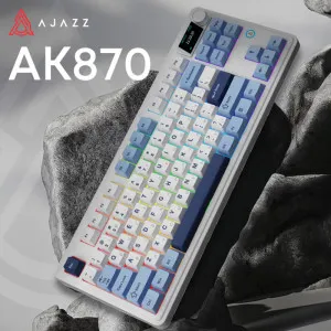 Клавіатура ігрова Ajazz AK870 PLUS Murad Switch (White) (AK870-MU-BWD) (UA) в Бродах
