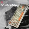 Клавіатура ігрова Ajazz AK820 MAX Flying Fish Switch (Retro) (AK820MAX-FF-R) (UA)