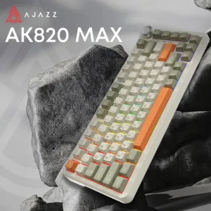 Клавіатура ігрова Ajazz AK820 MAX Flying Fish Switch (Retro) (AK820MAX-FF-R) (UA) в Бродах