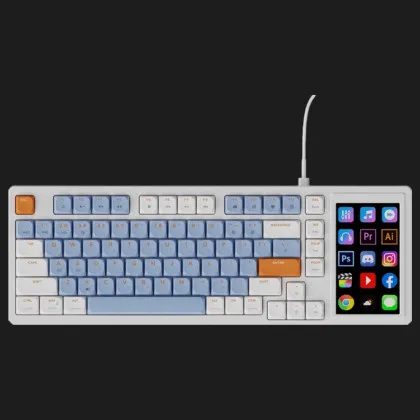 Клавиатура игровая Ajazz AKP815 Red Switch (White/Blue) (AKP815-R-WBO) (UA)