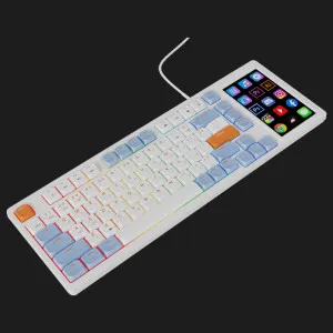 Клавіатура ігрова Ajazz AKP815 Red Switch (White/Blue) (AKP815-R-WBO) (UA) в Бродах