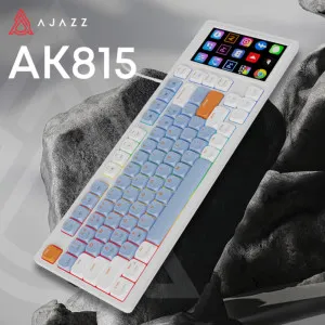 Клавіатура ігрова Ajazz AKP815 Red Switch (White/Blue) (AKP815-R-WBO) (UA) в Бродах