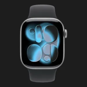 б/у Apple Watch Series 11 GPS 42mm Space Gray Aluminum Case with Black Sport Band - S/M (MEQW4) (Как Новый)