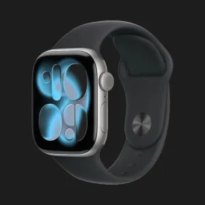 б/у Apple Watch Series 11 GPS 42mm Space Gray Aluminum Case with Black Sport Band - S/M (MEQW4) (Как Новый)