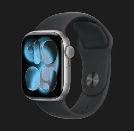 б/у Apple Watch Series 11 GPS 46mm Space Gray Aluminum Case with Black Sport Band - M/L (MEV44) (Хороший стан)
