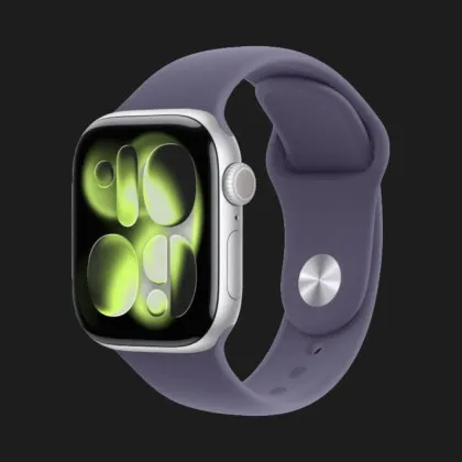 б/у Apple Watch Series 11 GPS 46mm Silver Aluminum Case with Purple Fog Sport Band - S/M (MEV94)