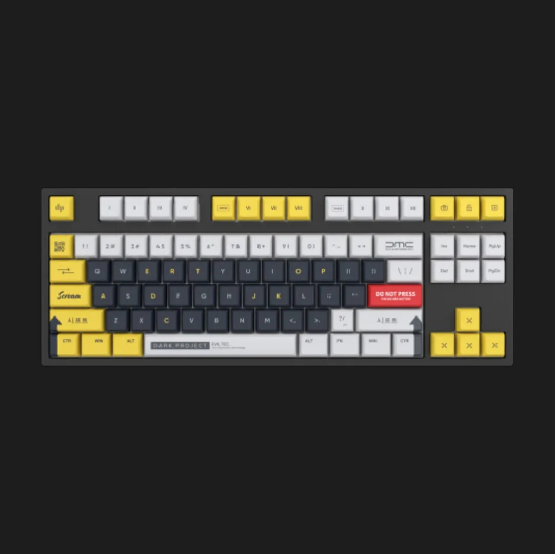 Клавіатура Dark ProjectT Pro KD87A Keyboard Ltd Sub Gateron Ink Red (DP-KD-87A-028000-GIR) (Black) (UA)