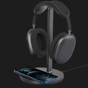 Подставка для наушников Headset Stand с беспроводной зарядкой (Black)