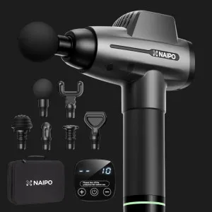 Перкуссионный массажер Naipo NPMGUN-006 (Black) в Бродах