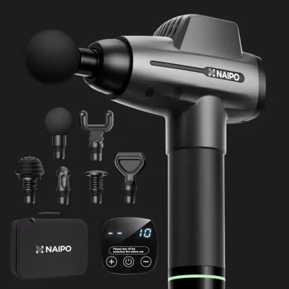 Перкуссионный массажер Naipo NPMGUN-006 (Black)