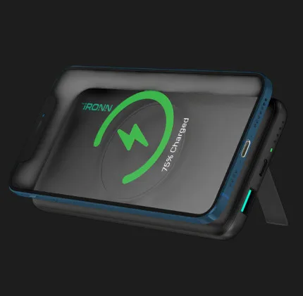 Зарядний пристрій Power Bank IRONN Magnetic Wireless 10000mAh (Black)
