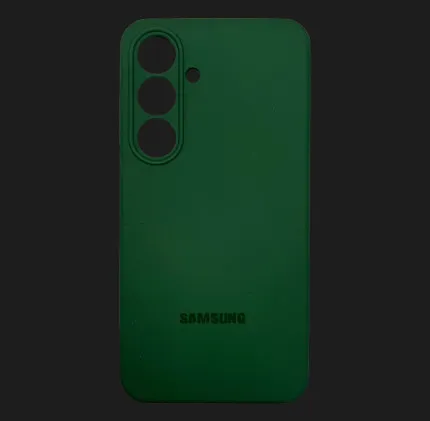 Чехол Samsung Silicone Case Original Assembly для Samsung S25 (Dark Green)