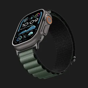 Ремешок Spigen WBF1 для Apple Watch 44/45/46/49mm (Black Green)