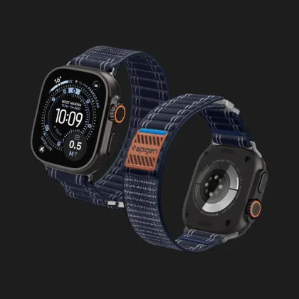 Ремінець Spigen WBF0 для Apple Watch 44/45/46/49mm (Navy) в Самборі