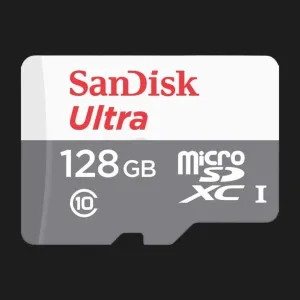 Карта пам'яті SanDisk Ultra microSDXC (UHS-1) 128Gb + Adapter SD в Хмельницькому